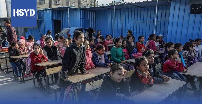Temporary School in Gaza Camps